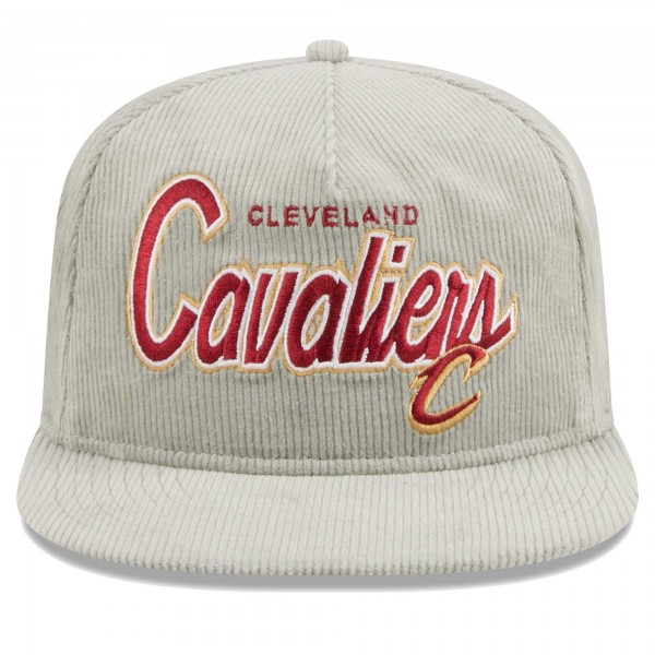 Бейсболка Cleveland Cavaliers New Era The Golfer Corduroy 9FIFTY - Gray