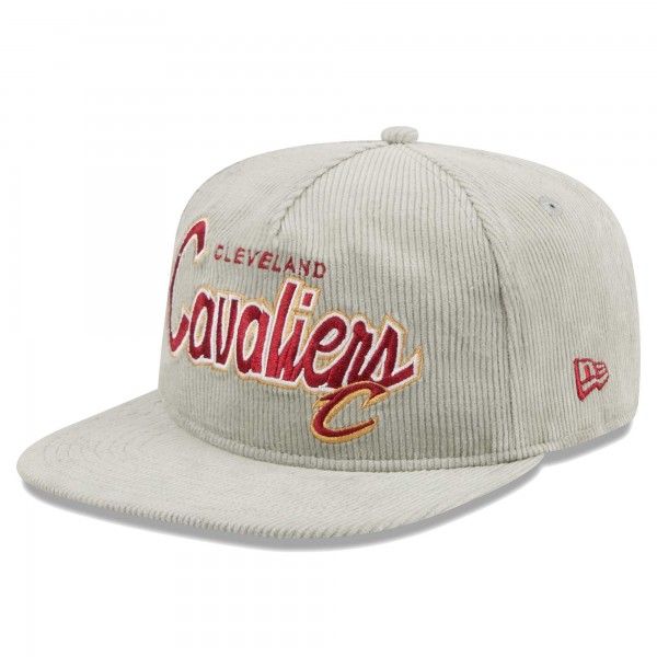 Бейсболка Cleveland Cavaliers New Era The Golfer Corduroy 9FIFTY - Gray