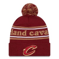 Шапка с помпоном Cleveland Cavaliers New Era Marquee Cuffed Knit - Wine