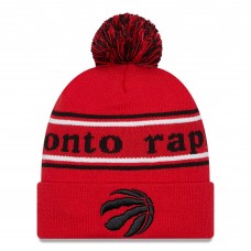 Шапка с помпоном Toronto Raptors New Era Marquee Cuffed Knit - Red