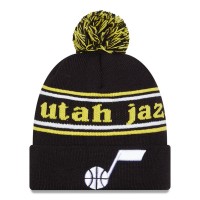 Шапка с помпоном Utah Jazz New Era Marquee Cuffed Knit - Black