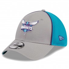 Бейсболка Charlotte Hornets New Era Piped Two-Tone 39THIRTY - Gray/Teal