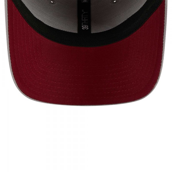 Бейсболка Cleveland Cavaliers New Era Piped Two-Tone 39THIRTY - Gray/Wine