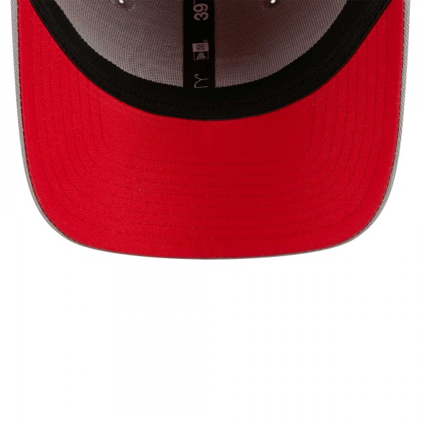 Бейсболка Toronto Raptors New Era Piped Two-Tone 39THIRTY - Gray/Red