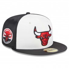 Бейсболка Chicago Bulls New Era Throwback Satin 59FIFTY - White