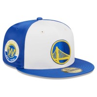 Бейсболка Golden State Warriors New Era Throwback Satin 59FIFTY - White