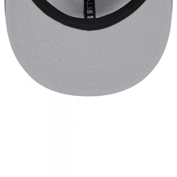 Бейсболка Los Angeles Lakers New Era White Throwback Satin 59FIFTY