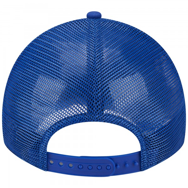 Бейсболка New York Knicks New Era Distinct Side Patch Trucker 9TWENTY - Blue