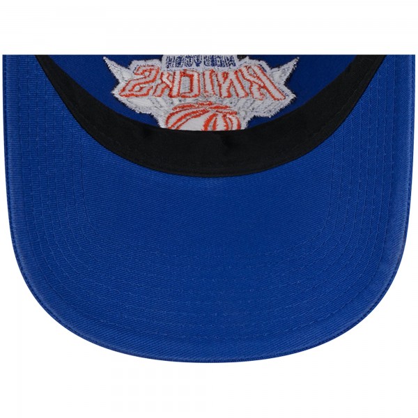 Бейсболка New York Knicks New Era Distinct Side Patch Trucker 9TWENTY - Blue