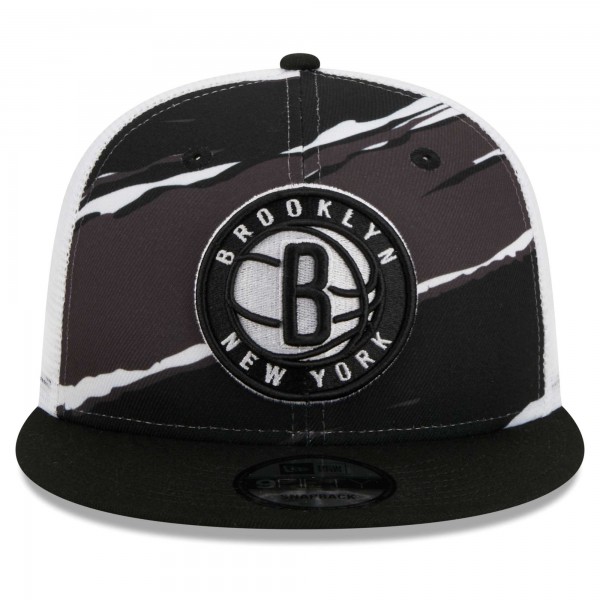 Бейсболка Brooklyn Nets New Era Tear Trucker 9FIFTY - Black/White