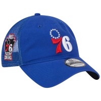 Бейсболка Philadelphia 76ers New Era Distinct Side Patch Trucker 9TWENTY - Royal