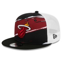 Бейсболка Miami Heat New Era Tear Trucker 9FIFTY - Black/White