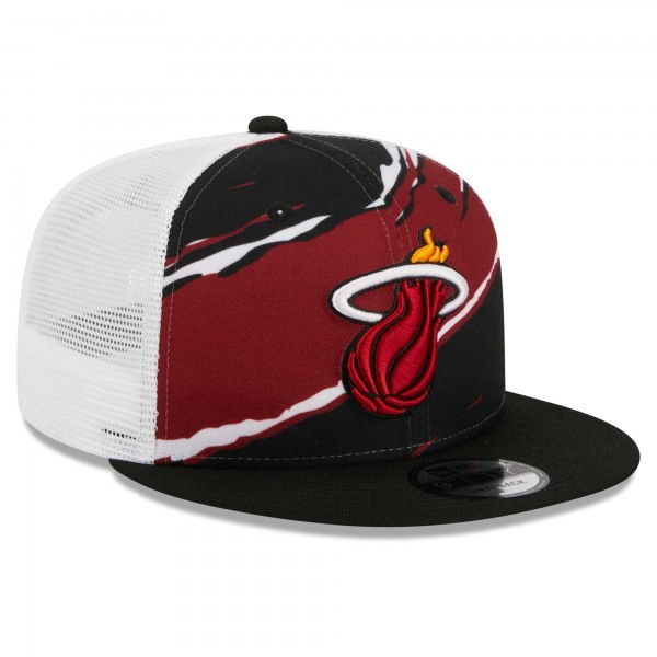Бейсболка Miami Heat New Era Tear Trucker 9FIFTY - Black/White