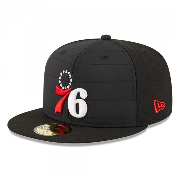 Бейсболка Philadelphia 76ers New Era Quilted 59FIFTY - Black