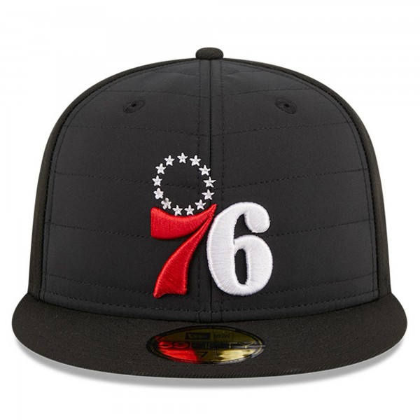 Бейсболка Philadelphia 76ers New Era Quilted 59FIFTY - Black