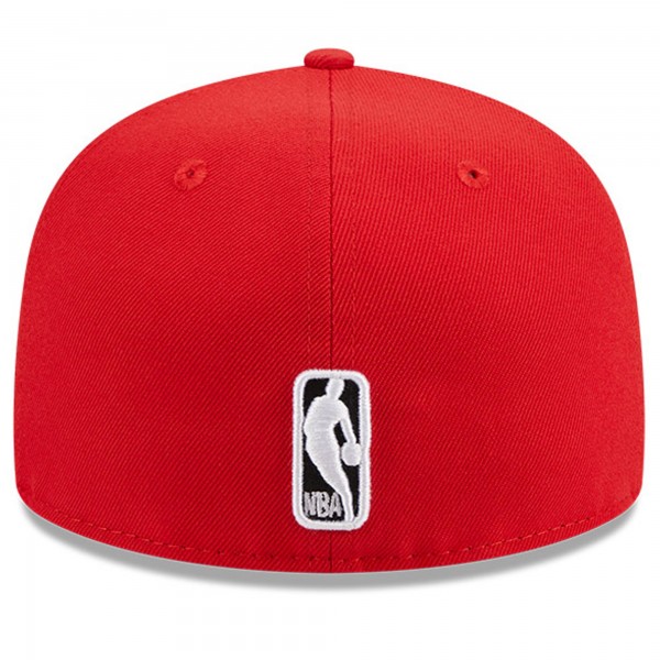 Бейсболка Atlanta Hawks New Era Chainstitch Logo Pin 59FIFTY - Red