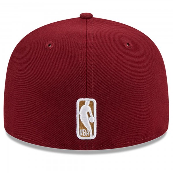 Бейсболка Cleveland Cavaliers New Era Chainstitch Logo Pin 59FIFTY - Wine