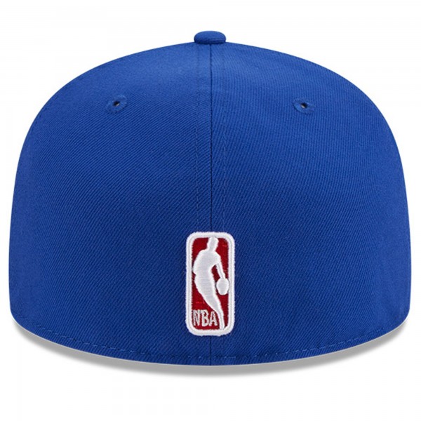 Бейсболка Detroit Pistons New Era Chainstitch Logo Pin 59FIFTY - Blue