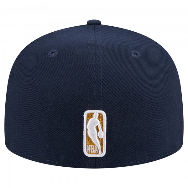 Бейсболка New Orleans Pelicans New Era Navy Chainstitch Logo Pin 59FIFTY