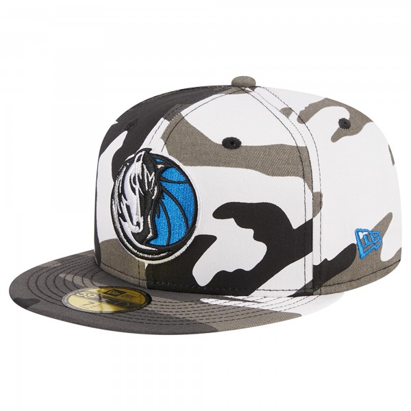 Бейсболка Dallas Mavericks New Era Snow Camo 59FIFTY