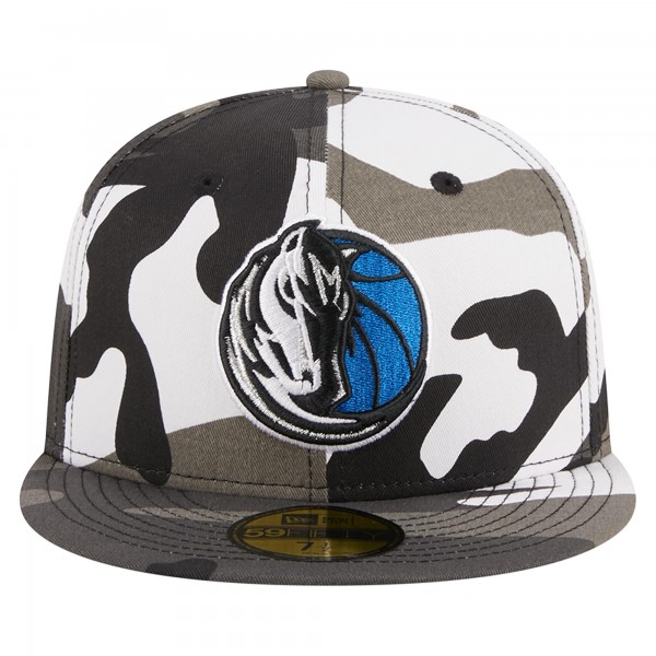 Бейсболка Dallas Mavericks New Era Snow Camo 59FIFTY