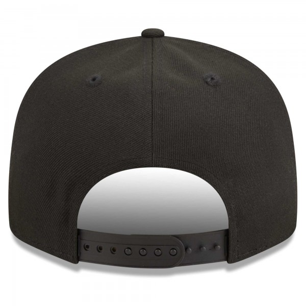 Бейсболка Brooklyn Nets New Era Black Golden Tall Text 9FIFTY