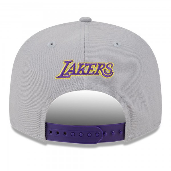 Бейсболка Los Angeles Lakers New Era Chenille Band 9FIFTY - Gray