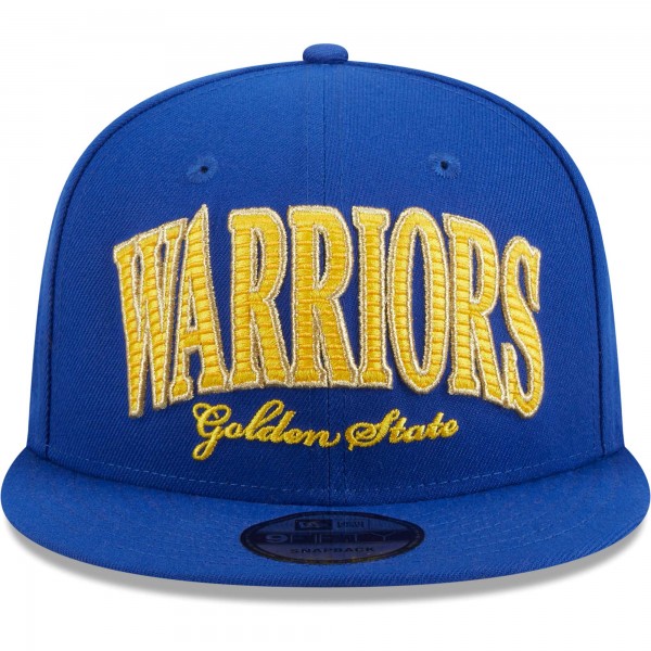 Бейсболка Golden State Warriors New Era Golden Tall Text 9FIFTY - Royal