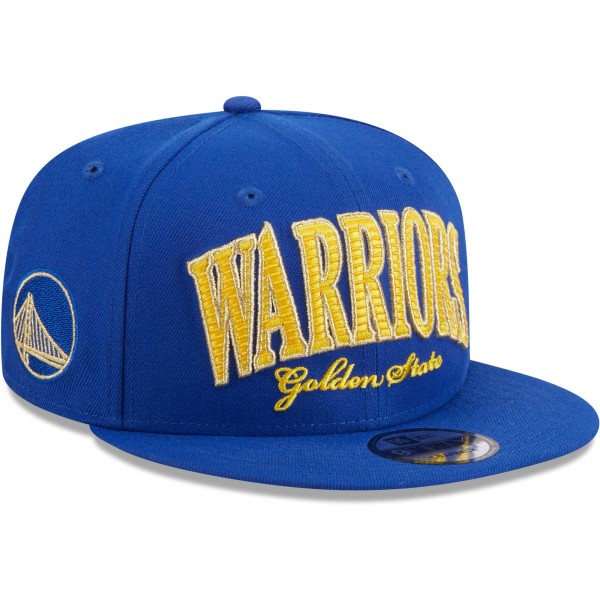 Бейсболка Golden State Warriors New Era Golden Tall Text 9FIFTY - Royal
