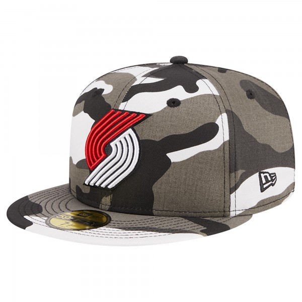 Бейсболка Portland Trail Blazers New Era Snow Camo 59FIFTY