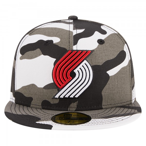 Бейсболка Portland Trail Blazers New Era Snow Camo 59FIFTY