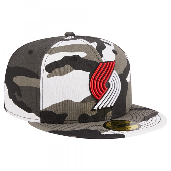Бейсболка Portland Trail Blazers New Era Snow Camo 59FIFTY