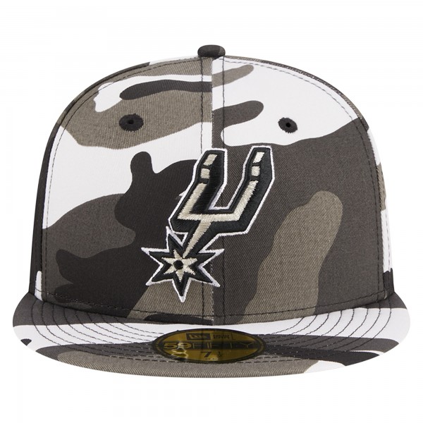 Бейсболка San Antonio Spurs New Era Snow Camo 59FIFTY