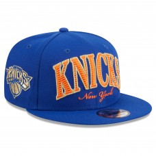 Бейсболка New York Knicks New Era Golden Tall Text 9FIFTY - Blue