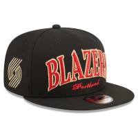 Бейсболка Portland Trail Blazers New Era Golden Tall Text 9FIFTY - Black