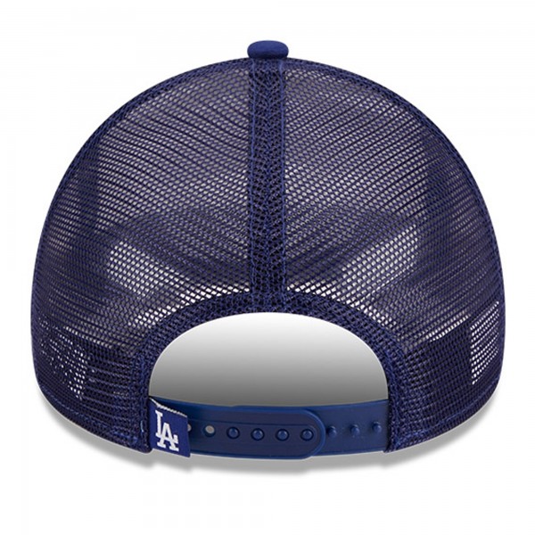 Бейсболка Los Angeles Dodgers New Era Stacked A-Frame Trucker 9FORTY - White/Royal