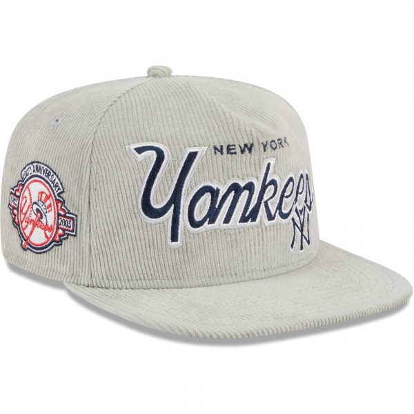 Бейсболка New York Yankees New Era Corduroy Golfer - Gray