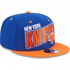 Бейсболка New York Knicks New Era Stacked Slant 2-Tone 9FIFTY - Blue/Orange