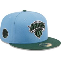 Бейсболка New York Knicks New Era Two-Tone 59FIFTY - Light Blue/Green
