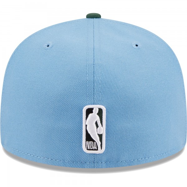 Бейсболка Philadelphia 76ers New Era Two-Tone 59FIFTY - Light Blue/Green