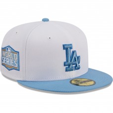 Бейсболка Los Angeles Dodgers New Era  Sky 59FIFTY - White