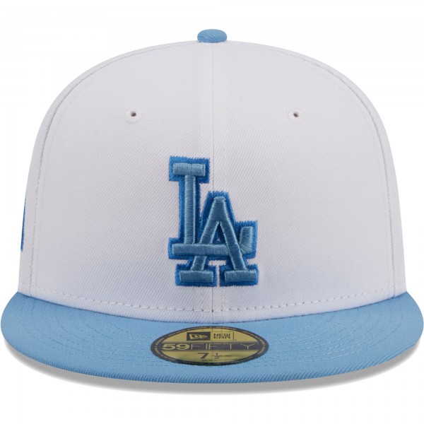 Бейсболка Los Angeles Dodgers New Era  Sky 59FIFTY - White