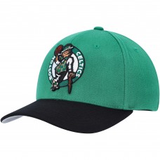 Boston Celtics Mitchell & Ness MVP Team Two-Tone 2.0 Stretch-Snapback Hat - Kelly Green/Black
