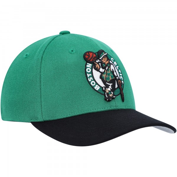 Бейсболка Boston Celtics Mitchell & Ness MVP Team Two-Tone 2.0 - Kelly Green/Black
