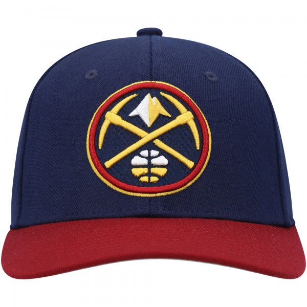 Бейсболка Denver Nuggets Mitchell & Ness Navy/Red MVP Team Two-Tone 2.0
