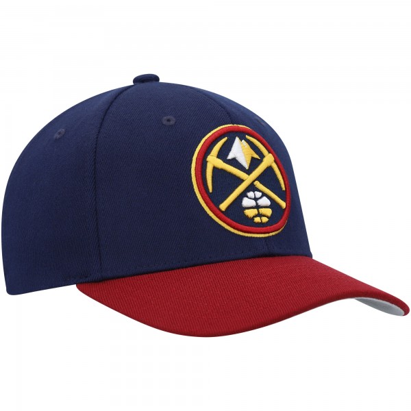 Бейсболка Denver Nuggets Mitchell & Ness Navy/Red MVP Team Two-Tone 2.0
