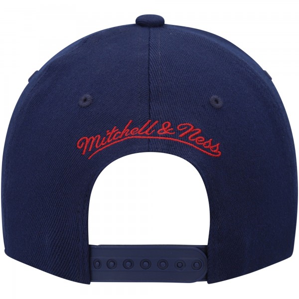 Бейсболка Denver Nuggets Mitchell & Ness Navy/Red MVP Team Two-Tone 2.0