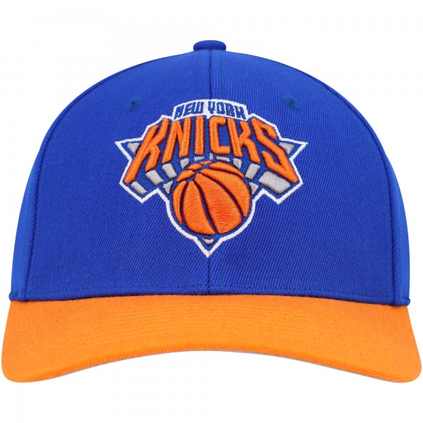 Бейсболка New York Knicks Mitchell & Ness MVP Team Two-Tone 2.0 - Blue/Orange