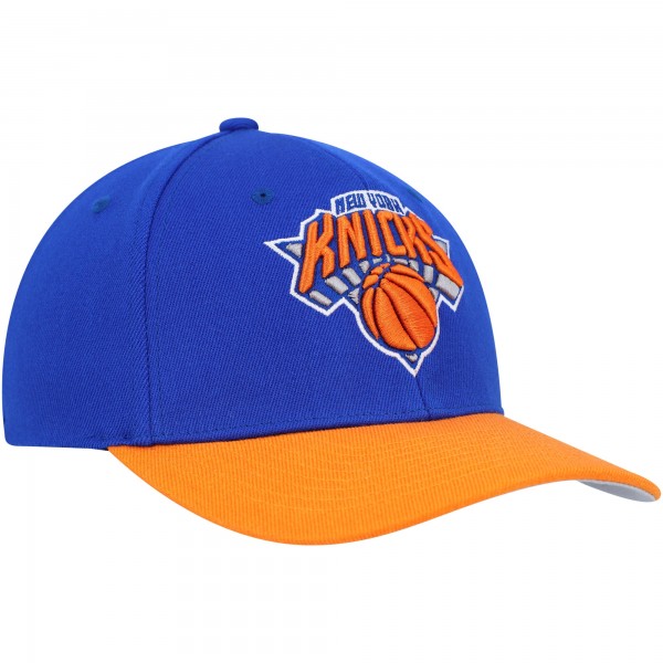 Бейсболка New York Knicks Mitchell & Ness MVP Team Two-Tone 2.0 - Blue/Orange