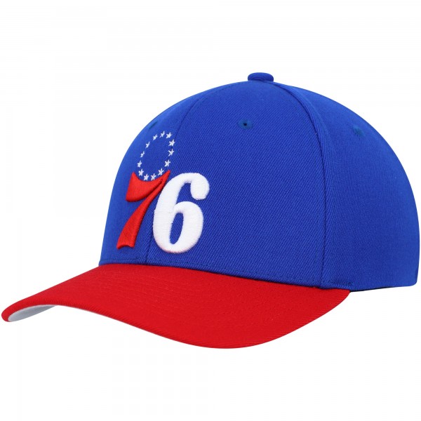 Бейсболка Philadelphia 76ers Mitchell & Ness MVP Team Two-Tone 2.0 - Royal/Red